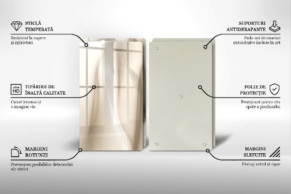 Spisskyddsplatta Krämig glass