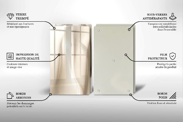 Spisskyddsplatta Krämig glass