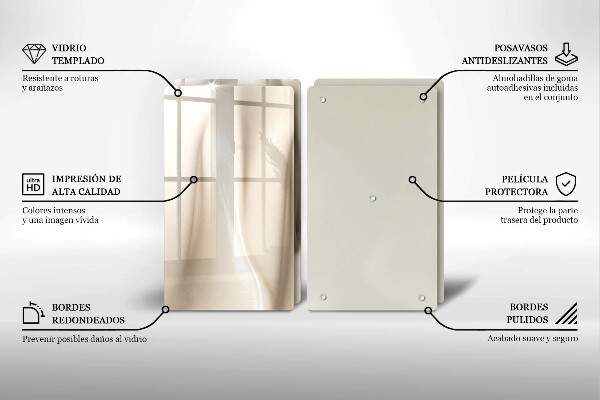 Spisskyddsplatta Krämig glass