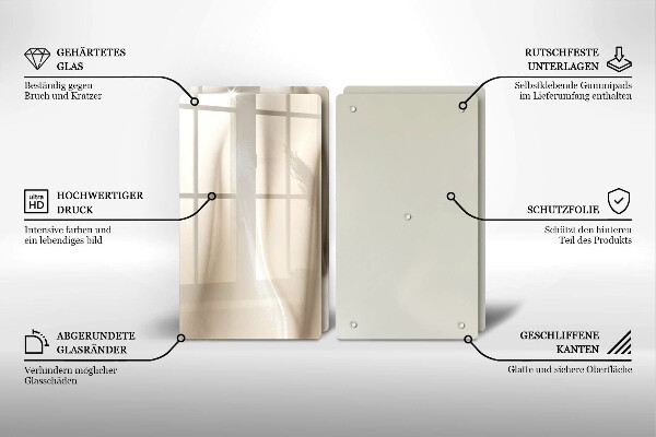 Spisskyddsplatta Krämig glass