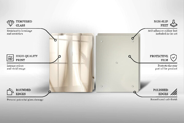 Spisskyddsplatta Krämig glass