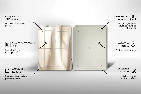 Spisskyddsplatta Krämig glass