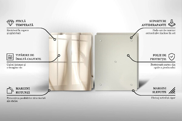 Spisskyddsplatta Krämig glass