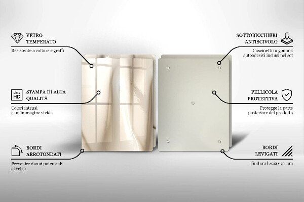 Spisskyddsplatta Krämig glass