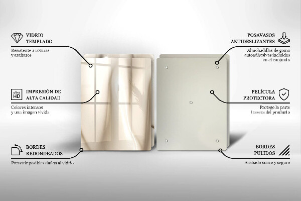 Spisskyddsplatta Krämig glass