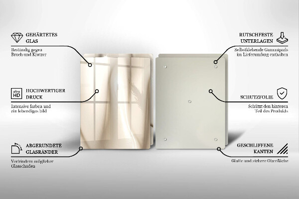 Spisskyddsplatta Krämig glass