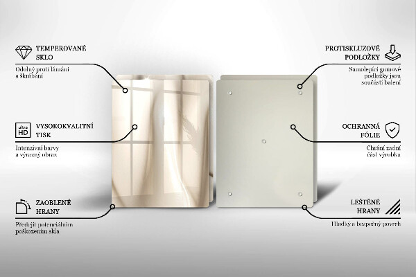 Spisskyddsplatta Krämig glass