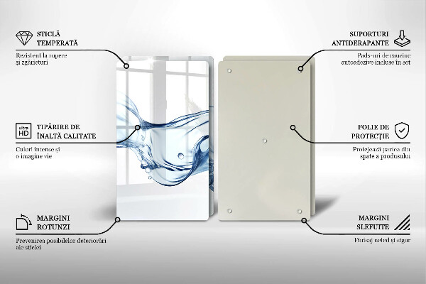 Spisskyddsplatta Kristallklart vatten