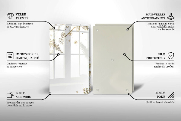 Spisskyddsplatta Vinterdekorationer