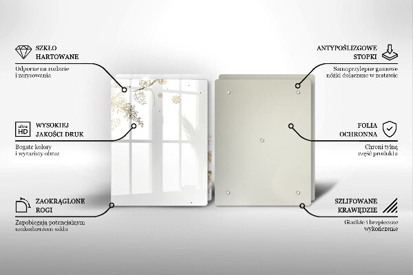 Spisskyddsplatta Vinterdekorationer