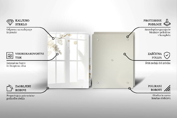 Spisskyddsplatta Vinterdekorationer