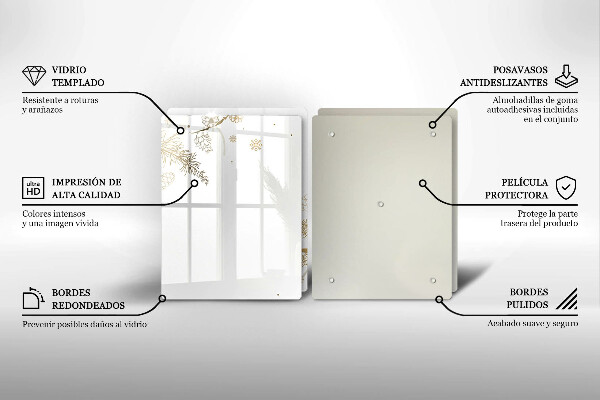 Spisskyddsplatta Vinterdekorationer