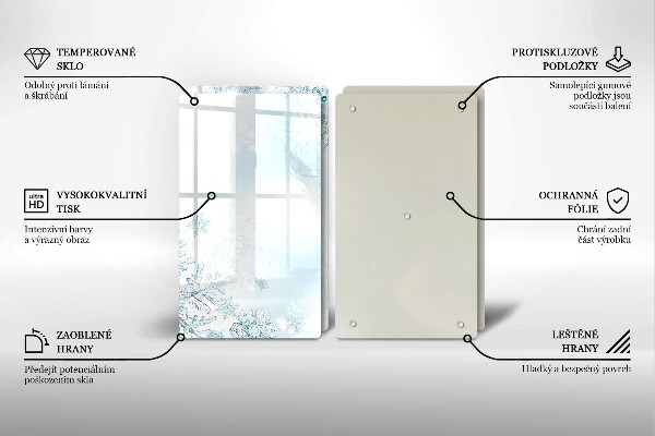 Spisskyddsplatta Snöflinga