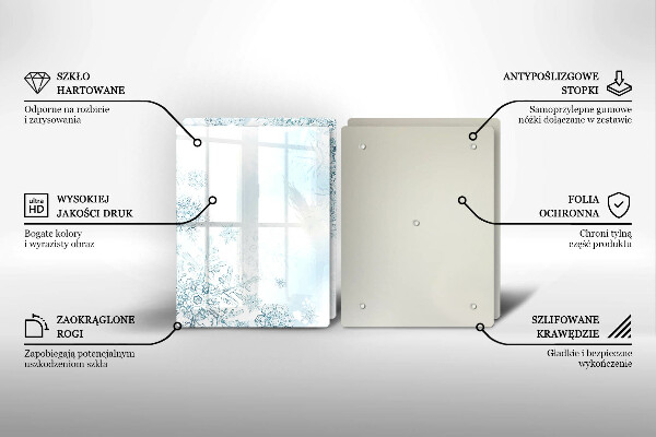 Spisskyddsplatta Snöflinga