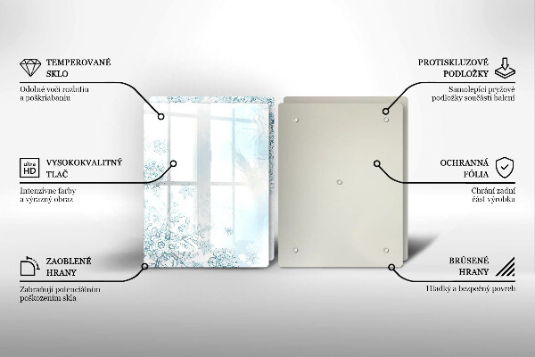 Spisskyddsplatta Snöflinga