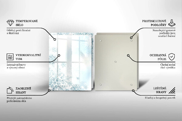 Spisskyddsplatta Snöflinga