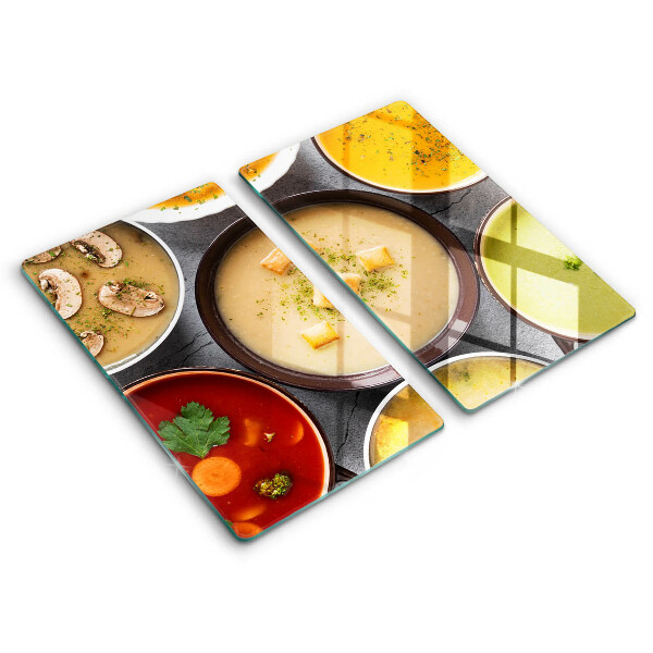 Spisskyddsplatta Färgglada soppor