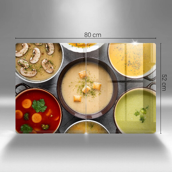 Spisskyddsplatta Färgglada soppor