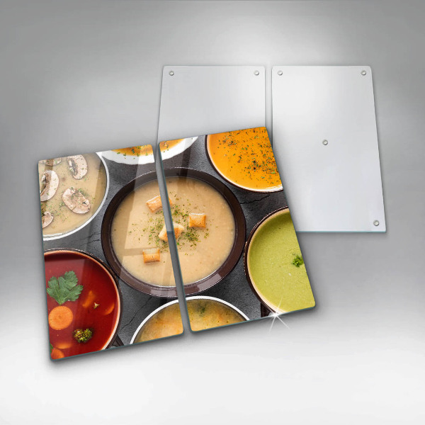 Spisskyddsplatta Färgglada soppor