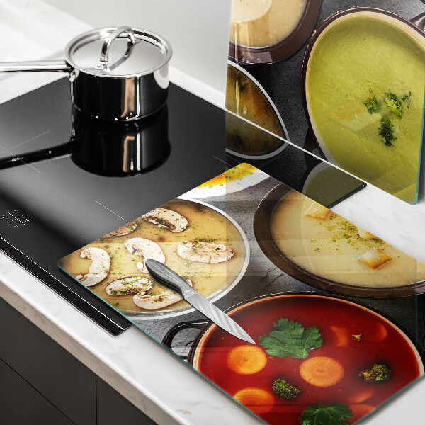 Spisskyddsplatta Färgglada soppor