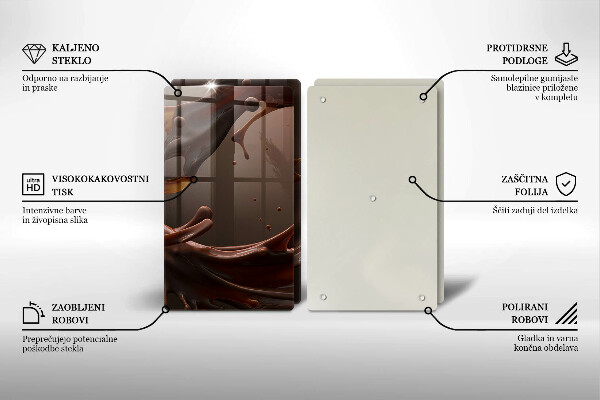 Skydd för spis Flytande choklad