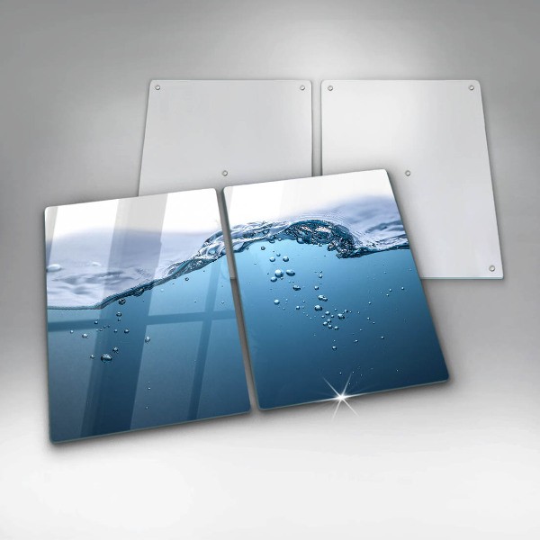 Skydd för spis Blått vatten