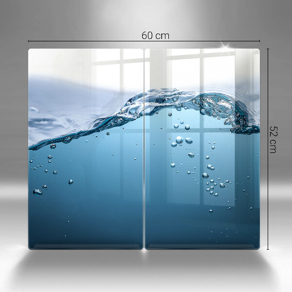 Skydd för spis Blått vatten