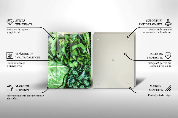 Skydd för spis Gröna grönsaker