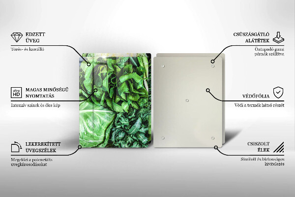 Skydd för spis Gröna grönsaker