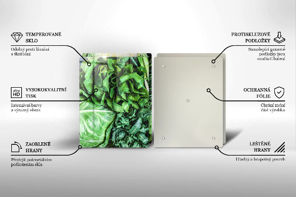 Skydd för spis Gröna grönsaker