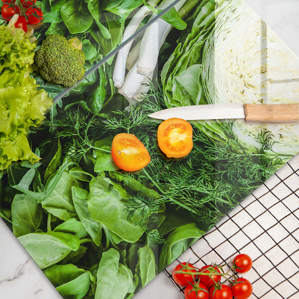 Skydd för spis Gröna grönsaker