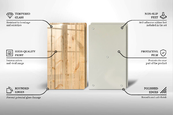Skydd för spis Ömtåliga träskivor