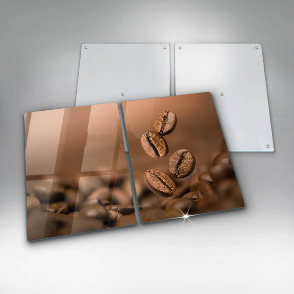 Skyddsplatta för spis Kaffebönor