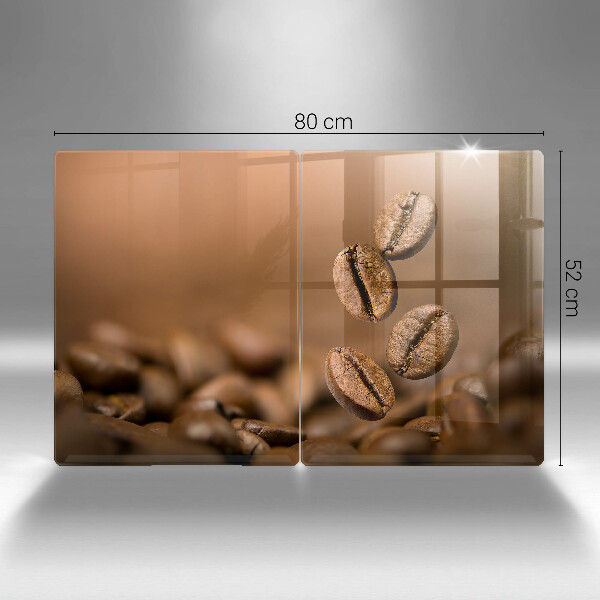 Skyddsplatta för spis Kaffebönor