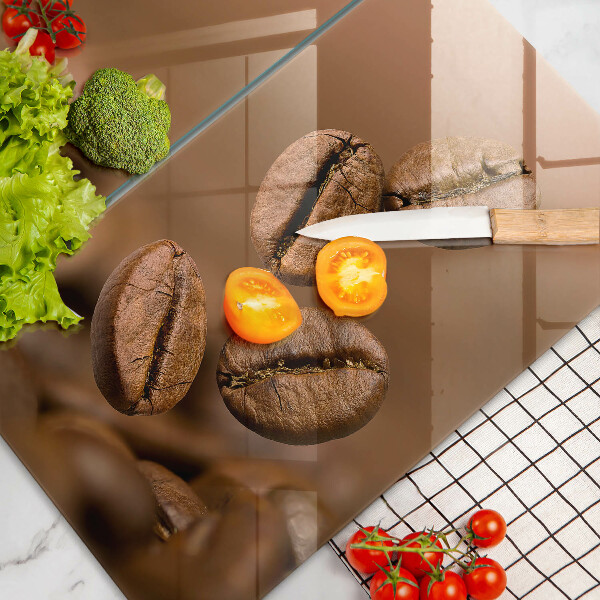 Skyddsplatta för spis Kaffebönor