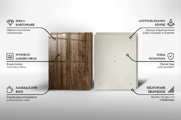 Skyddsplatta för spis Trästruktur