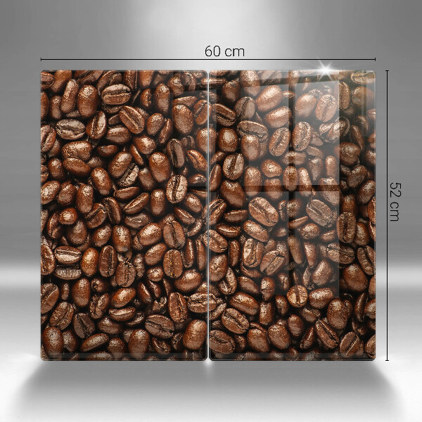 Skyddsplatta för spis Kaffebönor