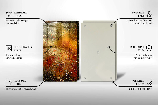 Skyddsplatta för spis Färgglada kryddor