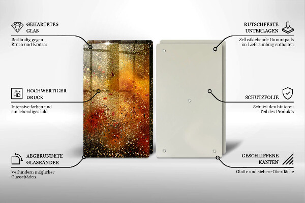 Skyddsplatta för spis Färgglada kryddor