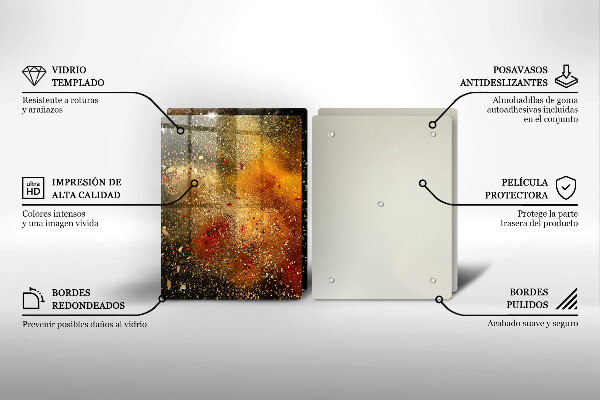 Skyddsplatta för spis Färgglada kryddor