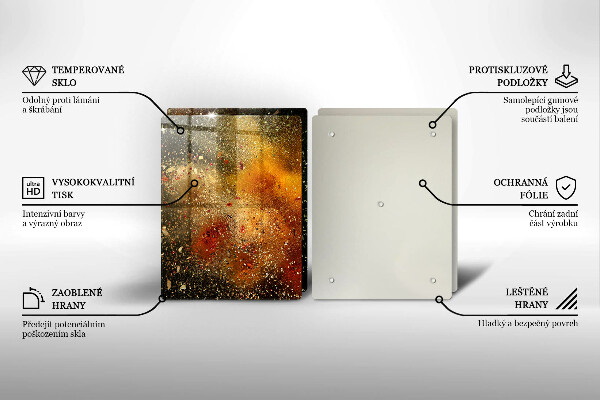 Skyddsplatta för spis Färgglada kryddor