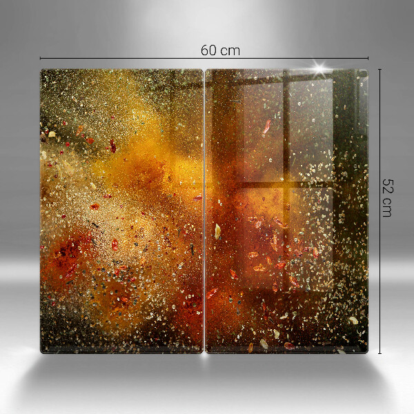 Skyddsplatta för spis Färgglada kryddor