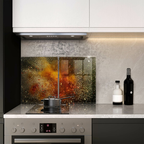 Skyddsplatta för spis Färgglada kryddor