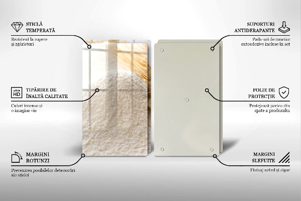 Skyddsplatta för spis Mjöl och ax av säd