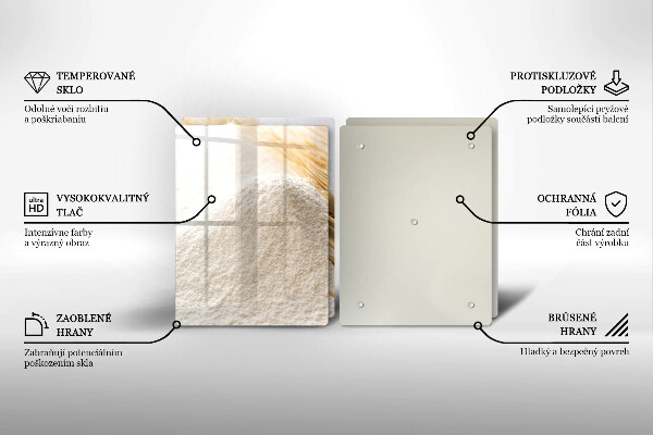 Skyddsplatta för spis Mjöl och ax av säd