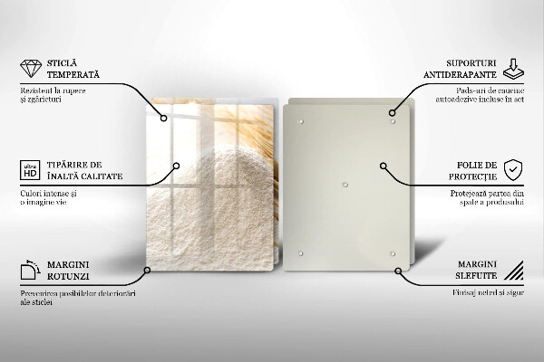 Skyddsplatta för spis Mjöl och ax av säd