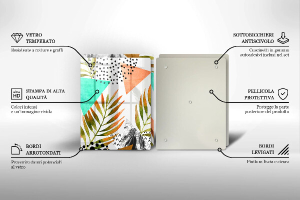 Kokkärlskydd Boho lövmönster