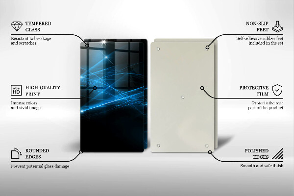 Kokkärlskydd Abstrakt blå rök