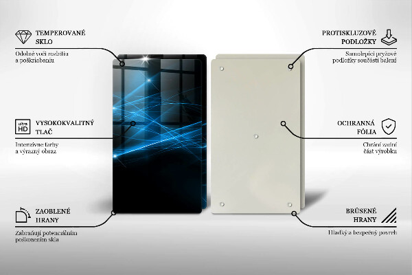 Kokkärlskydd Abstrakt blå rök