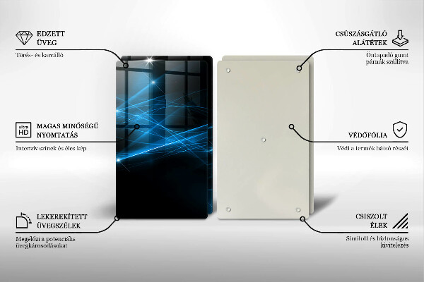 Kokkärlskydd Abstrakt blå rök